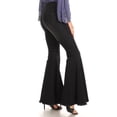 thumbnail image 2 of Feinuhan Women's High Waist Flared Bell Bottom Jeans, Black, Small, 2 of 5