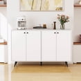 thumbnail image 2 of Costway Buffet Bahut Milieu du Siècle Moderne Armoire de Rangement à 4 Portes 50 Pouces Armoire d'Accent, 2 of 10
