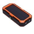 thumbnail image 1 of Solar Power Bank, Power Bank Spirit Level Fast Charging Hand Crank 20000mAh  for Outdoor Orange,Black, 1 of 7