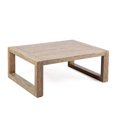 thumbnail image 1 of Afuera Living Light Solid Eucalyptus Outdoor Patio Coffee Table with Teak Finish, 1 of 5