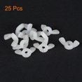 thumbnail image 3 of Unique Bargains M3 Wing Nuts Butterfly Nut Nylon  Hand Twist Tighten Fasteners White 25 Pack, 3 of 5
