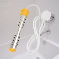 thumbnail image 1 of Stainless Steel Heating Tube Heating Rod, Immersion Water Boiler, For Washbasins, Plastic Buckets UK Plug 220V Home Travel Yellow Non-Automatic Power Off, 1 of 8