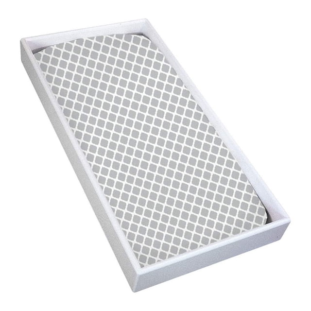Kushies Drap-Housse en Flanelle pour Matelas à Langer - Treillis Gris