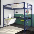 thumbnail image 1 of Miles Metal Full Loft Bed with Desk, 1 of 8