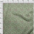 thumbnail image 3 of oneOone Polyester Spandex Light Green Fabric Leaves Craft Projects Decor Fabric Printed By The Yard 56 Inch Wide, 3 of 5