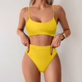 thumbnail image 2 of Womens High Waisted Swimsuits Bottom Padded Bathing Suits Bikini Sets Top Two Piece Swimwear Swimwears Tankinis Set L, 2 of 5