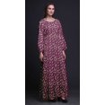 thumbnail image 2 of Bimba Robe Maxi d'Été Décontractée pour Femmes en Georgette Mousse à Imprimé Floral de Roses et de Renoncules, Taille Élastique Longue - Très Petit, 2 of 5