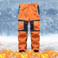 thumbnail image 2 of TopLLC Pantalon de Ski de Neige pour Enfants Imperméable Pantalon de Randonnée Extérieur Chaud Doublé en Molleton, 2 of 8