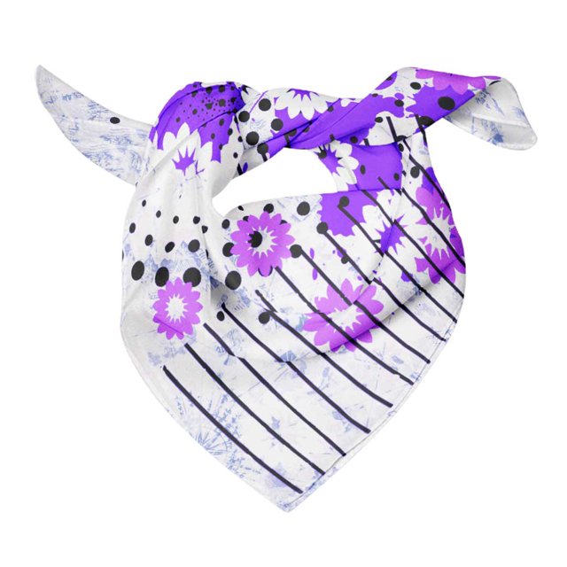 Bimba Cotton Voile Rectangular Printed Scarf Women Wrap Bandanas-40 x 80 Inches