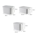 thumbnail image 3 of Bangcool Bac de Rangement de Bureau en Plastique Simple Panier Organisateur Contenant de Rangement avec Couvercle, 3 of 10