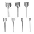 thumbnail image 2 of Strap End Punches, Comfortable To Hold 7Pcs Various Diameters Half Round Cutter Punch Labor Saving High Efficiency  For DIY Leathercrafts Punching, 2 of 8