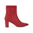 thumbnail image 3 of Unique Bargains Women's Pointed Toe Zipper Block Heels Ankle Boots, 3 of 8
