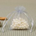 thumbnail image 3 of 50Pcs Small White Organza Bags Drawstring Favour Pouches Gift Voile Net Bags, 3 of 7
