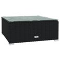 thumbnail image 3 of vidaXL 11 Piece Garden Lounge Set with Cushions Poly Rattan Black, 3 of 5