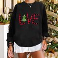 thumbnail image 1 of 2023 Chandail en Molleton de Noël pour Femmes en Solde Mode Décontractée Col Rond Imprimé de Noël Manches Longues Blouse Chandail en Molleton Sans Capuche, 1 of 7
