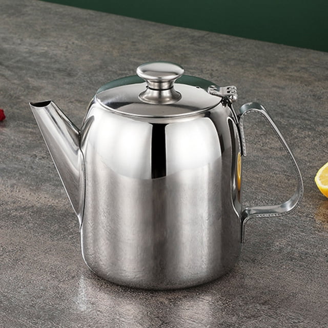 Storage Containers Product Classification Teapot for Restaurants and Homes with Durable Stainless Steel Short Spout 20 to 70 Oz Spill Proof Kettle for Tea Hot Water Jug