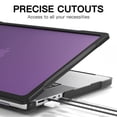 thumbnail image 2 of Étui pour MacBook Air 13,6 Pouces A3240 A2681 A3113 (Version 2022 2023 2024 2025) - Coque Rigide Robuste et Résistante - Violet, 2 of 5