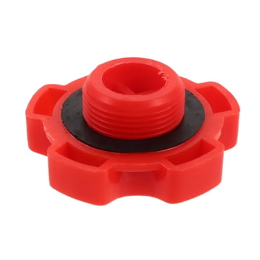 BRIGHTFUFU Red Round Plastic Forklift Tank Caps 1Pcs For Engine Protection In Maintenance Occasions 6.50X6.50X0.59Inch