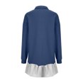 thumbnail image 5 of DPTALR Women's Fashionable Long Sleeved Button Up Collared Sweatshirt Dress, 5 of 5