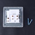 thumbnail image 3 of IFANLANDOR 1Set White Flame-resistant Hard Plastic Universal 2A Dual USB Output 3-Pin Wall Socket Charger for Home Use, 3 of 6
