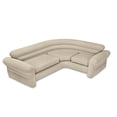 thumbnail image 2 of Intex Inflatable Corner Living Room Neutral Sectional Sofa & Lounge Chair Set, 2 of 12