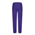 thumbnail image 4 of RXIRUCGD Men's Fashion Drawstring Elastic Waist Solid Color Casual Sweat Length Pants 2 PC, Purple, Size: M, 4 of 5