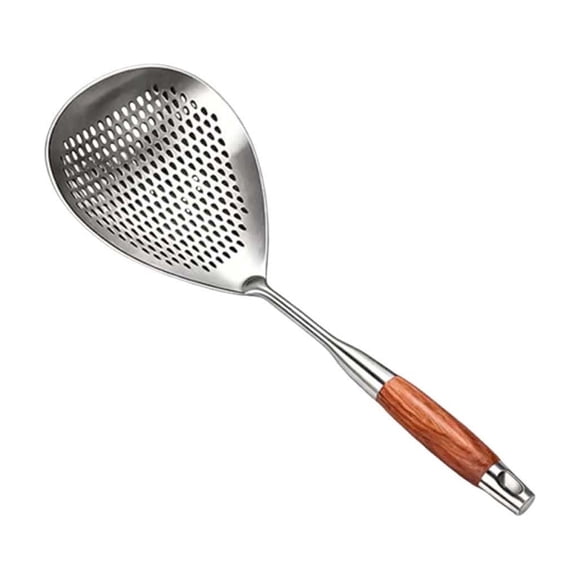 Slotted Spoon with Drainage for Straining Pasta, Vegetables, and Dumplings