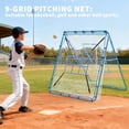 thumbnail image 3 of Filet de Rebond Réglable à 9 Zones pour Baseball et Softball 5 X 4 Pi, Entraîneur de Lancer, Frappe et Mise en Champ à 12 Angles, Filet d'Entraînement Multisport Portable pour l'Entraînement d'Équipe dans la Cour Arrière, Rouge, 3 of 6