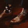 thumbnail image 2 of SPOX SOX - Chaussettes Fantaisie Dépareillées pour Hommes et Femmes - Whisky, 2 of 2