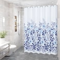 thumbnail image 4 of Waterproof Shower Curtain | Mildew Resistant Bathroom Partition | Frosted Privacy Panel | Lightweight Polyester 70.8X59In | Easy Install Clean Mold Proof Bath Divider, 4 of 6
