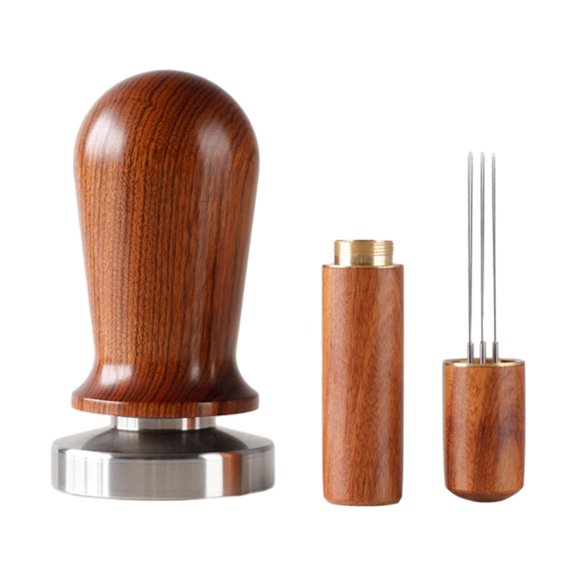 Abbracc Outil de Presse à Café Tamper Poignée Espresso et Agitateur de Café Espresso pour Bar 53mm