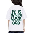 thumbnail image 3 of Fgnfyis T-Shirts pour Filles T-Shirts pour Enfants Imprimés Col Rond T-Shirt à Manches Courtes pour Garçons et Filles Hauts à Manches Courtes pour Garçons Blanc 6-7 Ans, 3 of 4