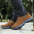 thumbnail image 4 of Dakaela Chaussures de Randonnée Basses pour Homme Imperméables Antidérapantes Espadrilles de Course pour Sentier Camping Brun 12.5, 4 of 7