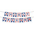 thumbnail image 2 of Dvkptbk 4th of July Fourth of July Patriotic Party Decorations Set - Flag Party Supplies Flag Flags Star Streamers Election Patriotic Set 4th of July Decorations, 2 of 6