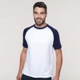 thumbnail image 2 of Kariban T-Shirt de Baseball à Manches Courtes pour Hommes, 2 of 2