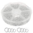 thumbnail image 4 of 1 Box of Split Rings Metal Open Jump Rings Jewelry Making Craft Jump Rings, 4 of 8