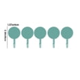 thumbnail image 4 of 5-Pack Adhesive Wall Hooks, No-Drill Damage-Free Installation, Strong Adhesive 360 Rotation, for Bathroom Kitchen, Hanging Towels Utensils, Plastic Material, Space-Saving Organizer, 4 of 6