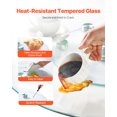 thumbnail image 4 of VEVOR Glass Lazy Susan Turntable Dining Table Centerpiece 24 in Rotating Tray, 4 of 9