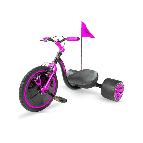 Tricycle de drift Madd Gear - Rose/Turquoise pour enfants et adolescents