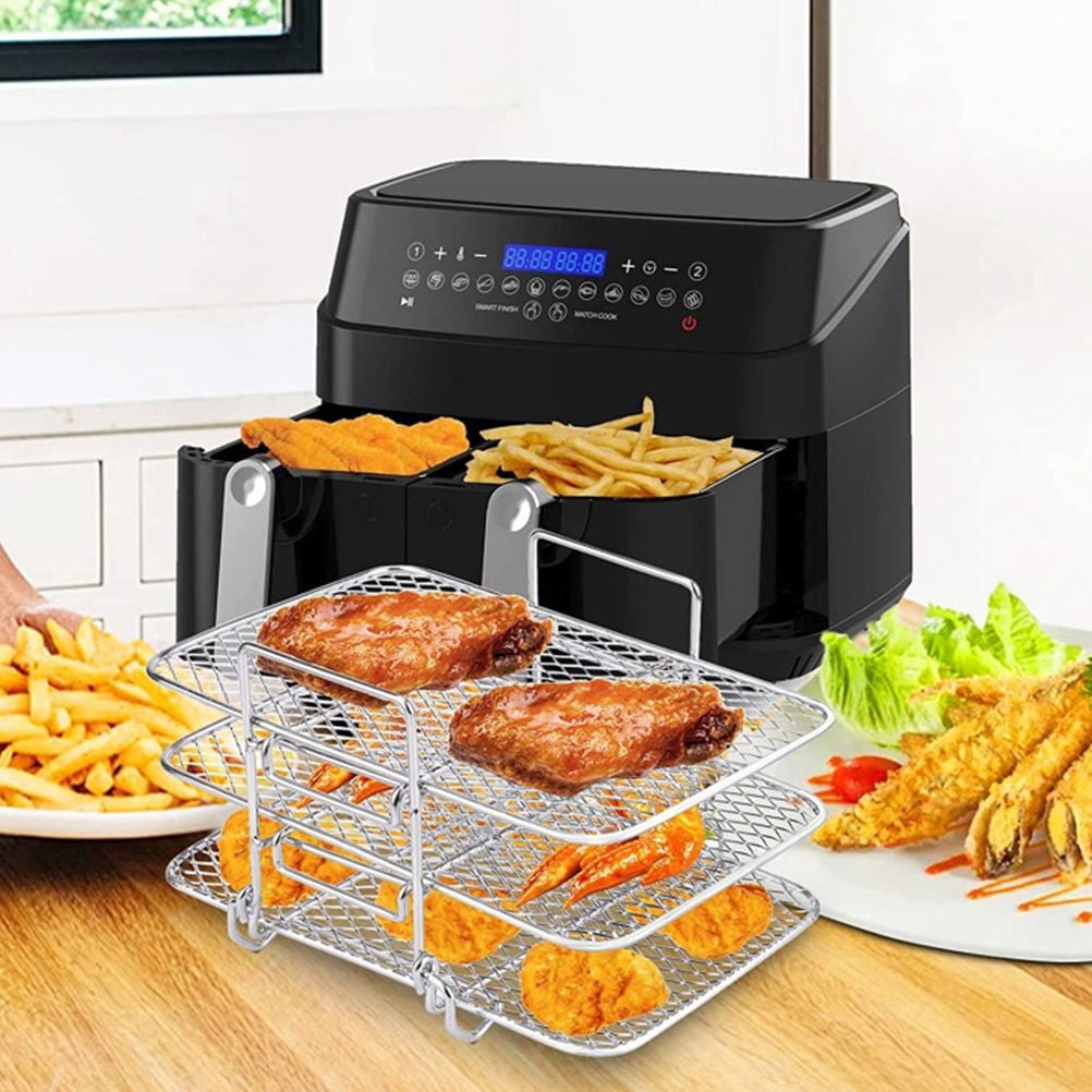 IFANLANDOR Air Fryer Multi Layer Rack Stainless Steel Baking 1Set
