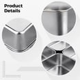 thumbnail image 3 of Stainless Steel Food Container with Lid, 10x7.9x2.2" Stackable Meal Prep Box, Leakproof Airtight Storage Box for Fridge, Oven-Safe Storage Container, 3 of 5