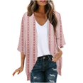 thumbnail image 1 of Pisexur Veste pour Femmes Cardigans Ouverts Manteaux Trench Vestes d'Automne Mode Décontractée Imprimée Cardigan à Manches Longues, 1 of 5