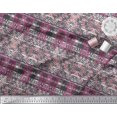 thumbnail image 2 of Soimoi Velvet Fabric Check & Damask Ethnic Printed Fabric 1 Yard 58 Inch Wide, 2 of 3