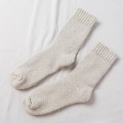 RKSTN Mens Socks Winter super thick plus fleece wool socks warm wool socks color sock Soft Breathable Mens Socks