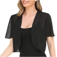 thumbnail image 1 of EQWLJWE Clearance Cardigan for Women Women Soft Chiffon Open Front Sheer Short Sleeve Cardigans For Evening Dress Lightweight Cardigans For Women Summer, 1 of 4