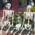 thumbnail image 3 of Halloween Human Skeleton Oversized Poseable Full Life Size Decoration Party Prop, 3 of 5