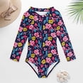 thumbnail image 2 of 2025 ands 5T Bathing Suit s Swimsuit Rash Guard Long s Plus Size Bathing Suits Sleeve 1 Piece Zipper Bathing Suits s Size 12 Bathing Suits Upf 50+ Sun, 2 of 2