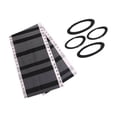 thumbnail image 1 of recliner Replacement Fabric Waterproof Replacement Fabric for Lawn Cover Sling Furniture Replacement Back Yard Black Grey + Rope, 1 of 8