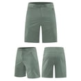 thumbnail image 1 of Sentmoon Mens Golf Shorts Breathable High Waist Running Shorts Straight Solid Color 2025 Summer Swim Trunks Side Pockets Stylish for Running Workout Green L, 1 of 6