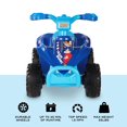 thumbnail image 3 of Sonic The Hedgehog 6V Ride-On ATV for Kids, Electric Quad with Durable Wheels, 1.5 MPH, Ages 18–36 Months, 3 of 9